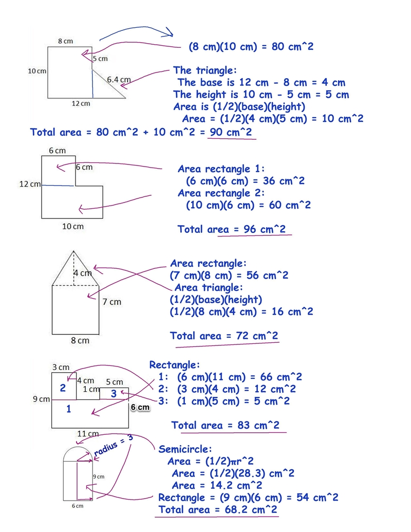 PLS HELP!!:) Find The area-example-1