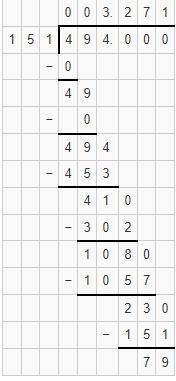 Show Long division steps! WHATS 1.51 divided by 4.94 no faction-example-1