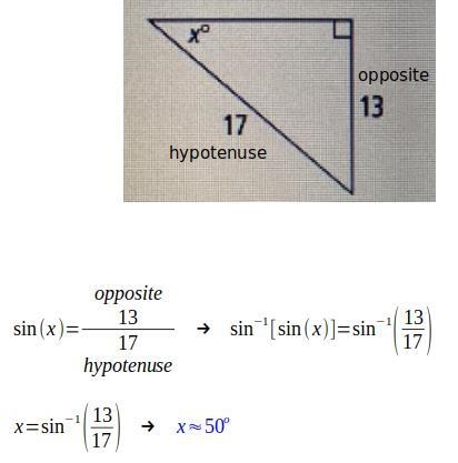 Find the value of X round to the nearest degree-example-1