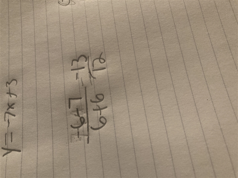 What is the slope of the line that passes through the points (7, -6) and (6,-6)-example-1