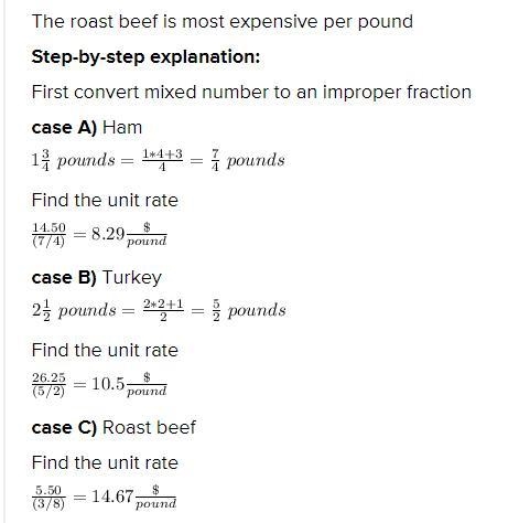 At a deli counter, Someone bought 134 pounds of ham for $14.50. Someone bought 212 pounds-example-1