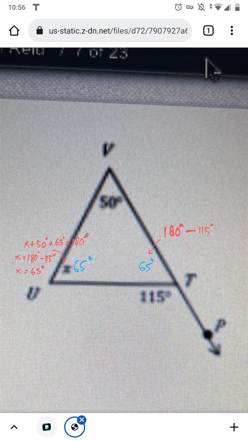 What is the measure of x?-example-1