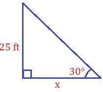 The angle of elevation of a boy to the top of a tree is 30°. If the height of the-example-1