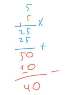 What is 5x5 +25 -10 . Please help me out-example-1