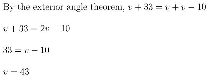 What is the value of v?-example-1