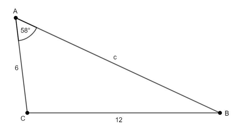 Urgent!!!!!! in an oblique triangle two sides measure 6cm and 12 cm and the angle-example-1