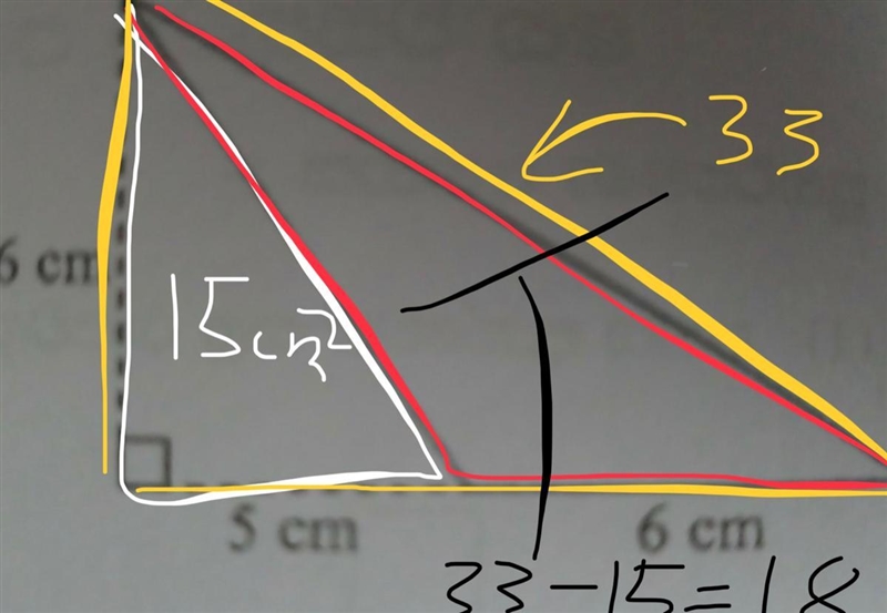 Fine area in triangle.​-example-1