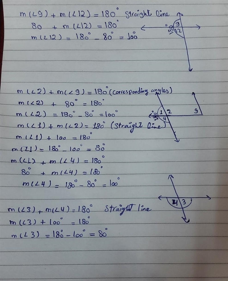 22. In the figure, m29 = 80 and m25 = 68. Find the measure of each angle. Tell b. 21 a-example-1