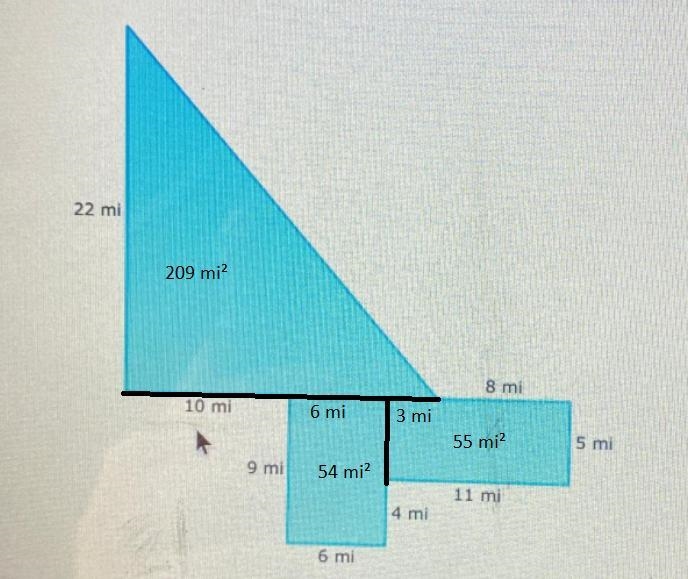 What is the area of this figure? 22 mi 8 mi 10 mi 5 mi 9 mi 11 mi 4 mi 6 mi-example-1