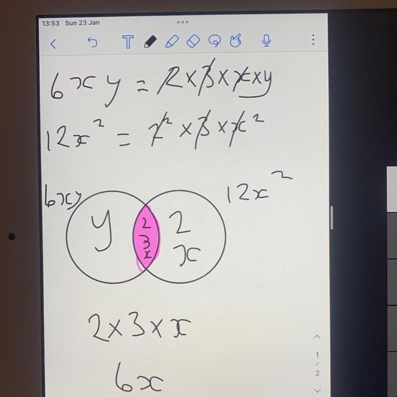 The HCF of 6xy and 12x2 is-example-1