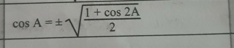 A Write CosA interms of Cos 2​-example-1