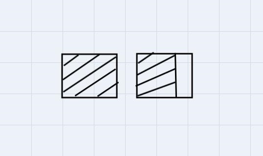 Complete the diagrams to represent each fractions. ( a) , ( c ) and (d).-example-2