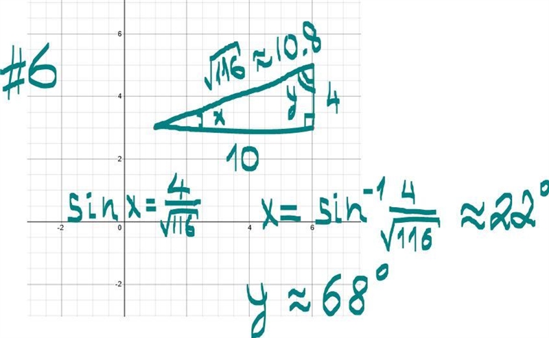 Find the unknown side lengths and angle measures. Round the lengths to the nearest-example-1