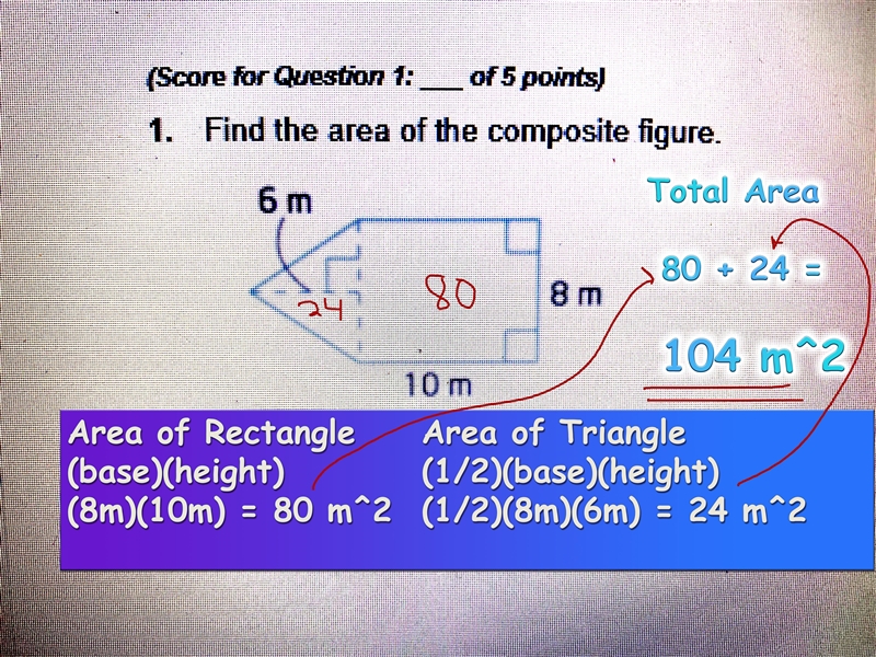 PLS HELP 30 POINTS Find the area of the composite figure.-example-1