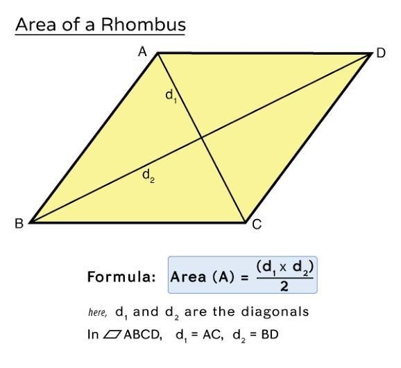 Find the area of a rhombus whose long diagonals are 8 cm and whose equal sides are-example-1