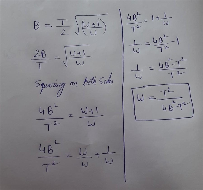 Make W subject of the formula​-example-1