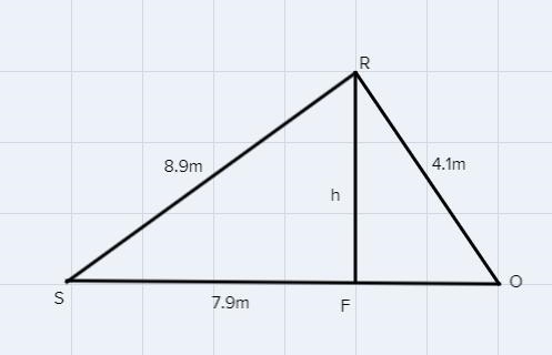 9. A roof's cross section forms a right angle. Consider the diagram below that shows-example-1