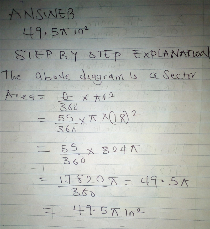 To the nearest tenth, what is the area of the shaded sector?-example-1