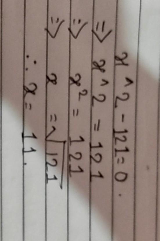 X^2-121=0 I need help with this question.-example-1