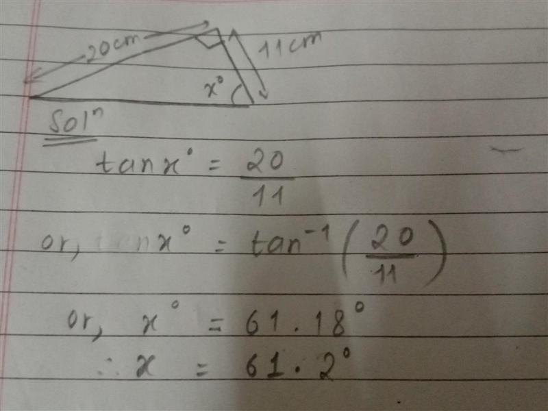 The diagram shows a right angled triangle .-example-1