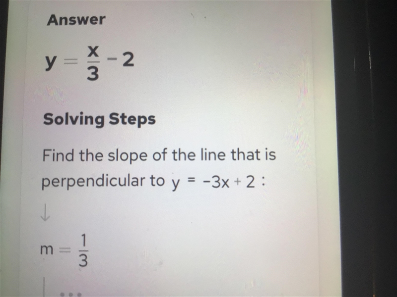 18. What is an equation of the line that passes through the point (3, -1) and is perpendicular-example-1