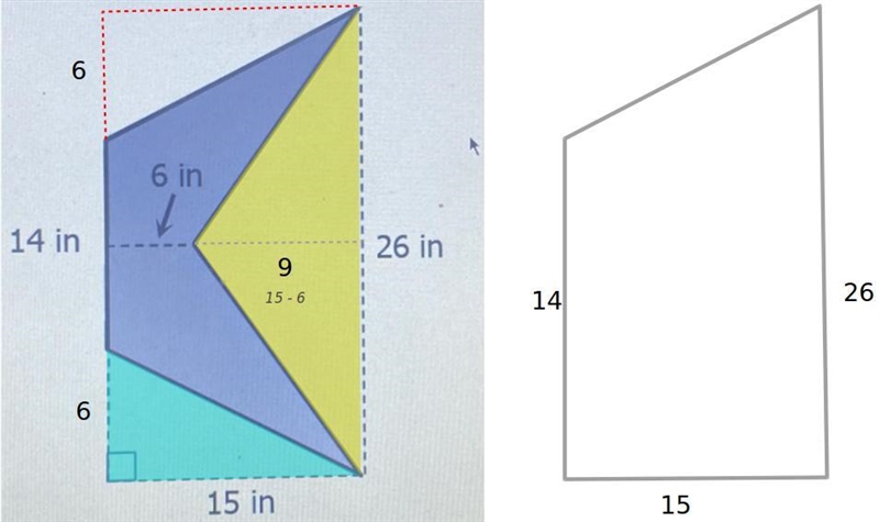 What is the area of the figure shown?-example-1