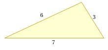 Is it possible to have a Triangle with 3cm , 6cm , 7cm ?-example-1