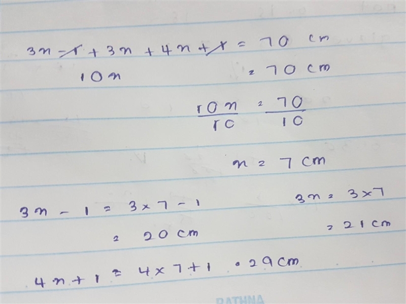 The diagram shows a triangle. All the measurements are in cm. The perimeter of the-example-1