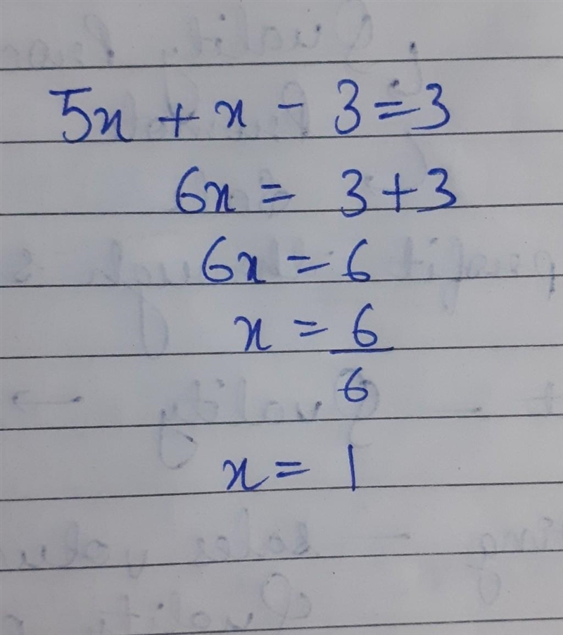 5x+x-3=3 this is the problem, thanks!​-example-1