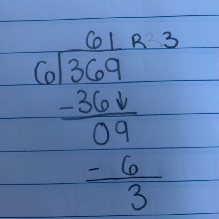 What's 369*6 cos I got 61.3 but the calculator shows 61.5 369 / 6 ​-example-1