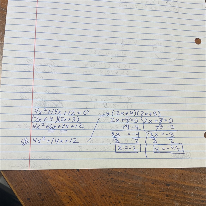 Factor completely AND solve for the solutions of the quadratic.-example-1