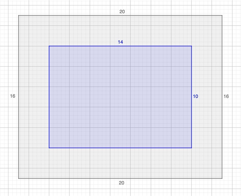 A swimming pool is 10 feet and 14 feet long. A concrete border was poured that was-example-1