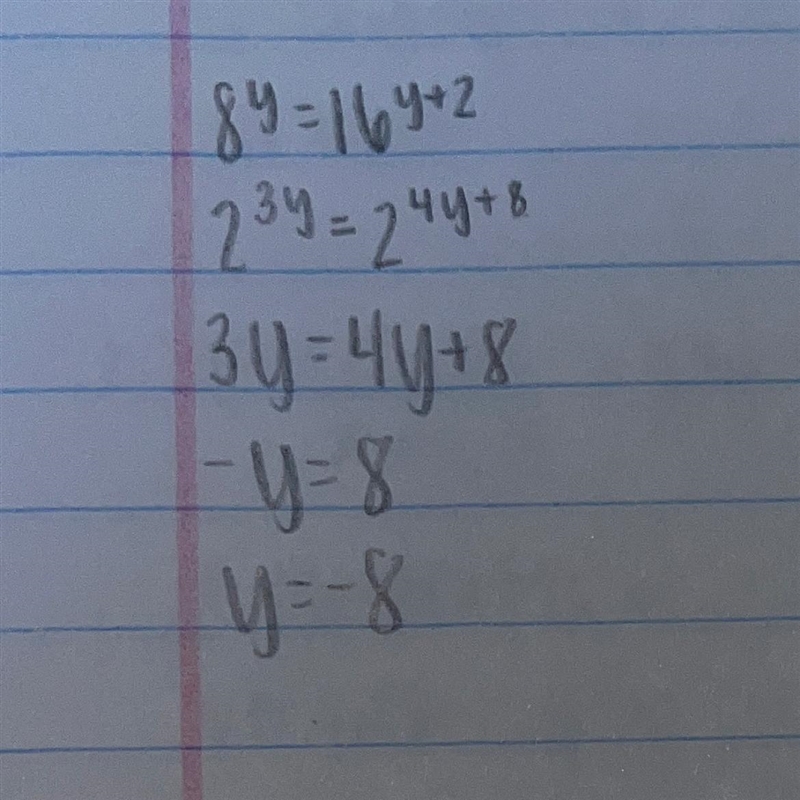 If 8^y = 16^y+w, what is the value of Y￼?-example-1