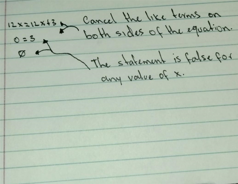 12x=12x+3 solve for x step by step!!-example-1