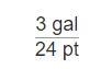 1 pint= 1/8 gallon. How many pints are there in 2/3 gallon.-example-1