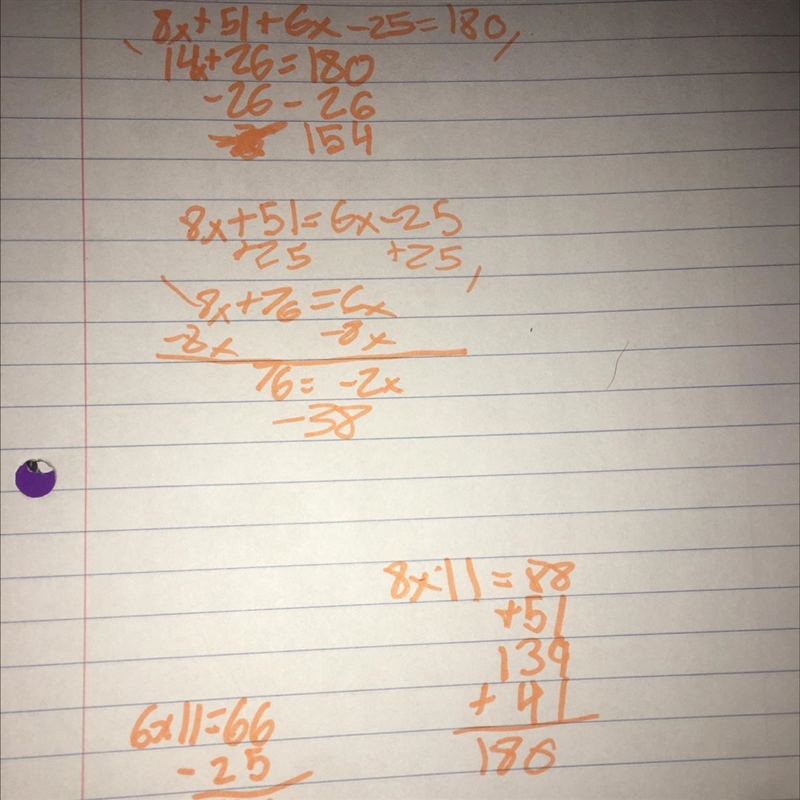 Equation practice with angle addition-example-1