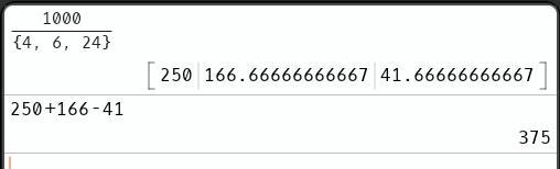 How many integers from 1 through 1,000 are multiples of 4 or multiples of 6?-example-1