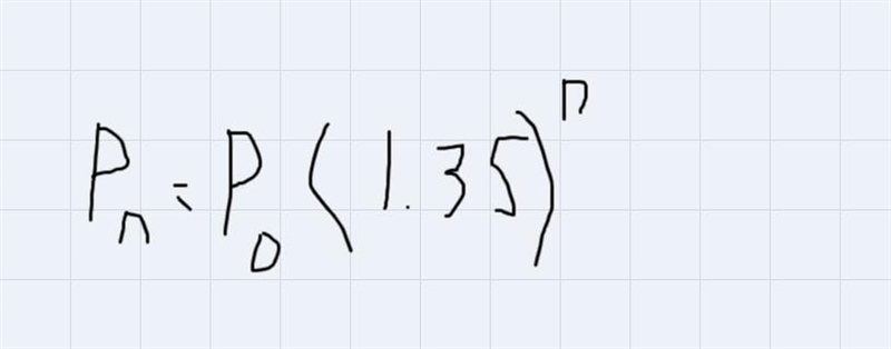 Question 1A population grows according to an exponential growth model. The initial-example-1