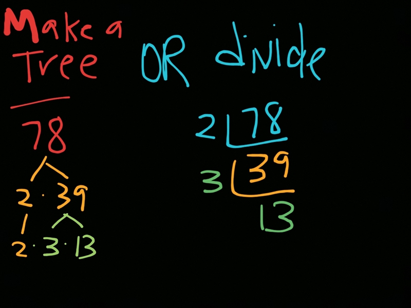 List all of the factors of 78. (Type the factors in numeric order from smallest to-example-1