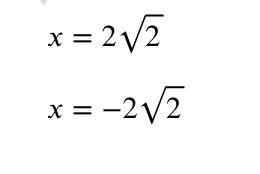 (20 points) what is 4x^2 = 32 ?-example-5