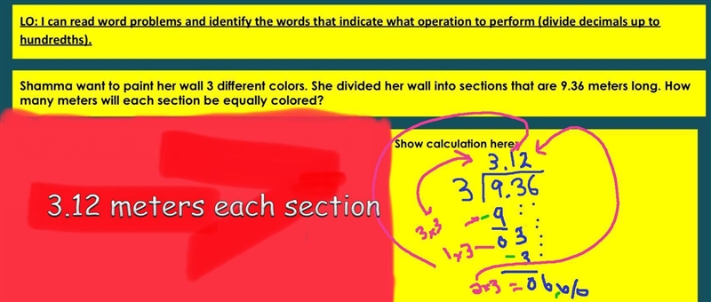 May someone please help me, this is a division solving problem, but i need the calculation-example-1