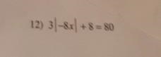 Name kuta Software afinite Algebra 2 Solving Absolute Value Equations Solve ench equation-example-1