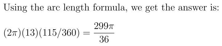 What is the arc length of ab?-example-1