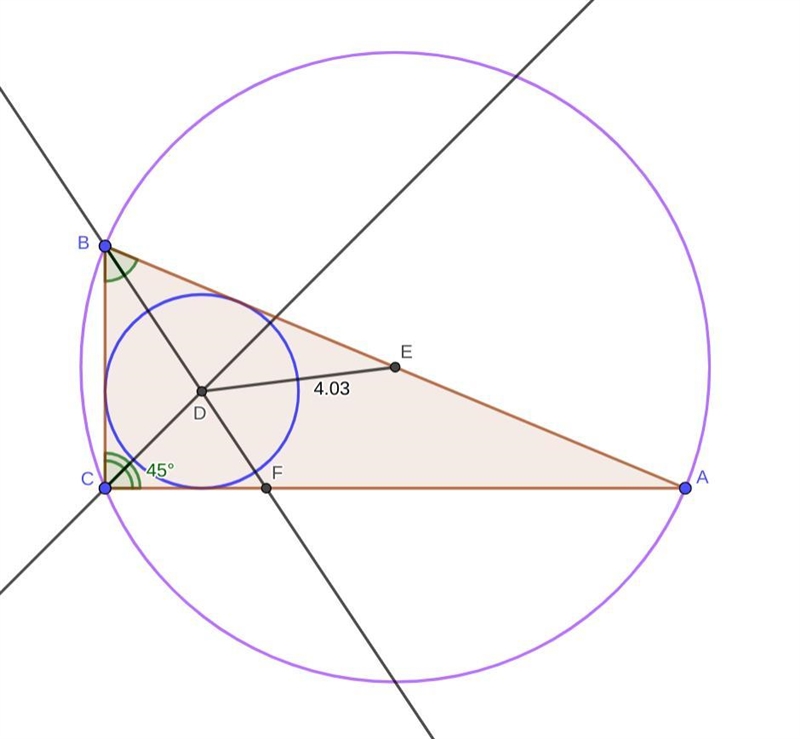 A triangle with sides of 5, 12, and 13 has both an inscribed and a circumscribed circle-example-1