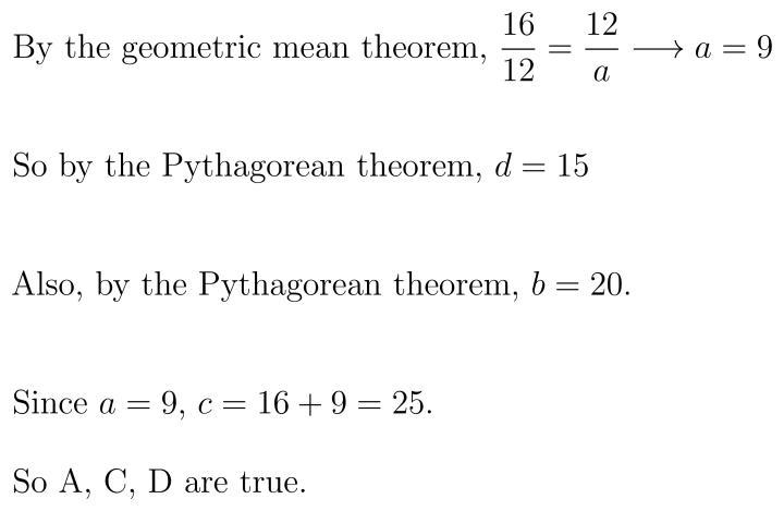 A d = 15 B c= 30 C b = 20 D a=9-example-1