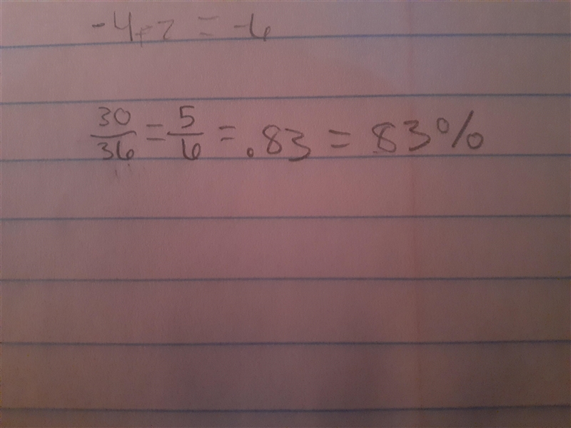 In a test, 30 of the 36 students obtained passing grades. What percentage of the students-example-1