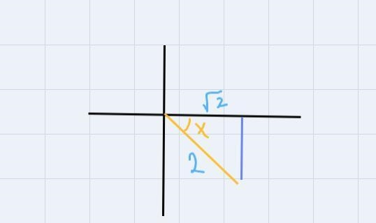 If cos x= √2/2 and x is a fourth quadrant angle, evaluate cos 2x-example-1