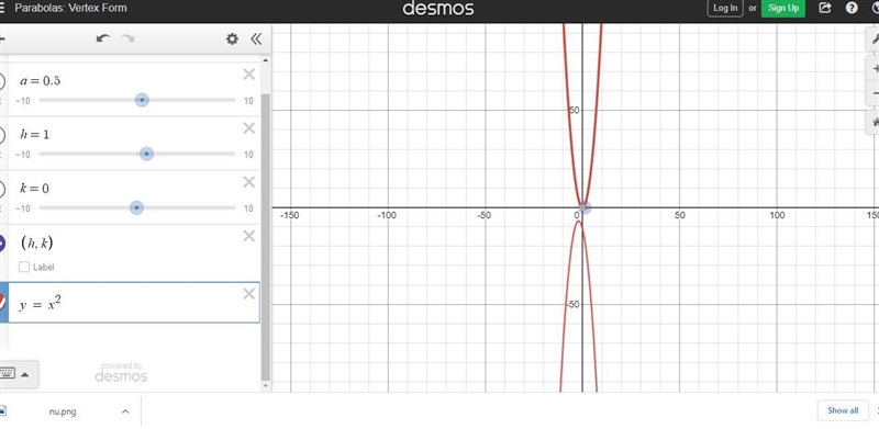 This is algebra 2 (Parabola Transformation) . I have no clue on how to do this and-example-1