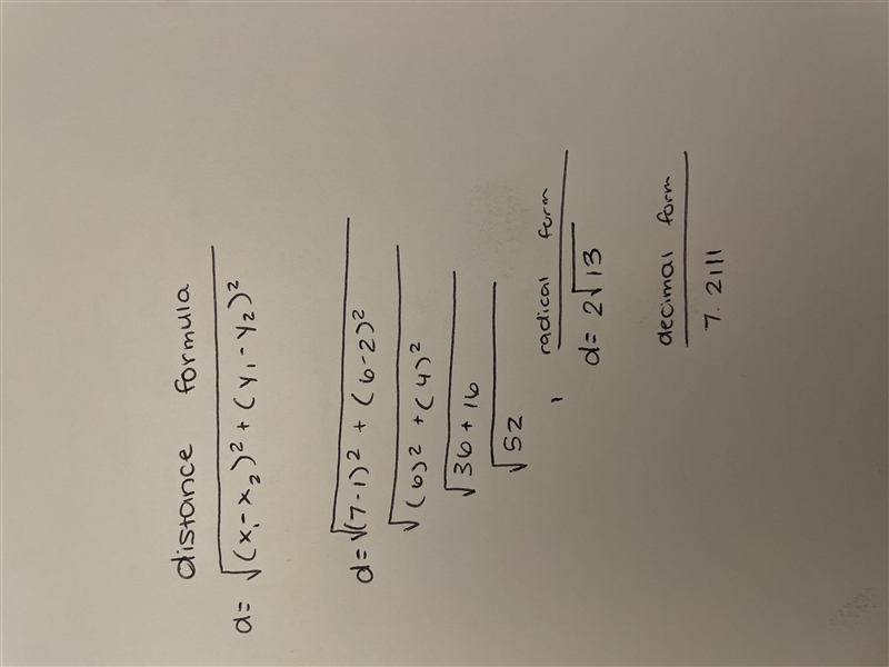 Approximate the distance between (1,2) and (7, 6) to the nearest tenth.-example-1