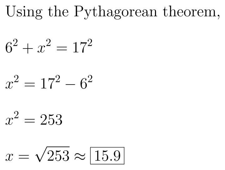 Solve for x. Round your answer to the nearest tenth if necessary.-example-1